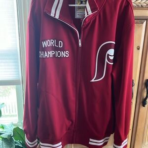 Mens Phillies replica 1980 world champions jacket xxl.